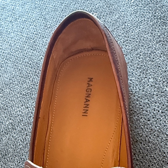 Magnanni Tan Leather Slip-On Loafers main image 6